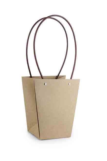 BORSA CARTA IMPERM. H20 11,5X17CM. 10PZ. NAT