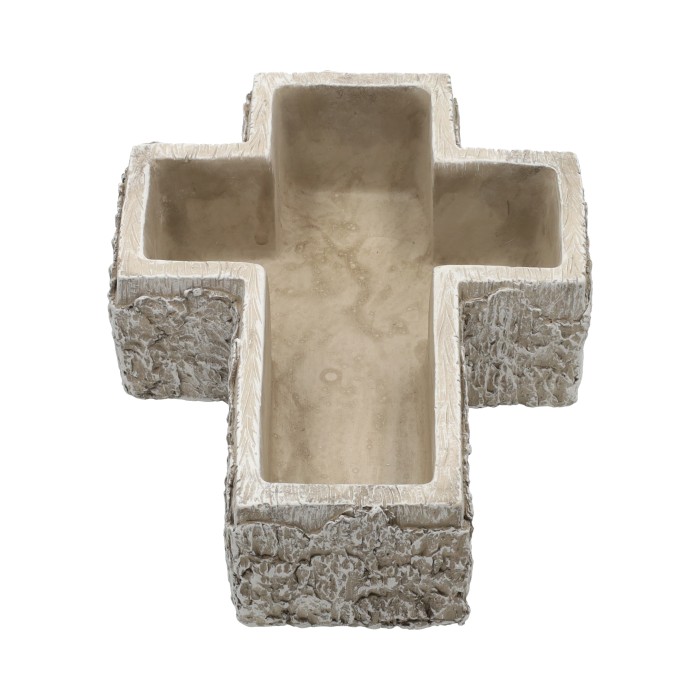 CROCE CEM. 26X20 H7CM. GRIGIO