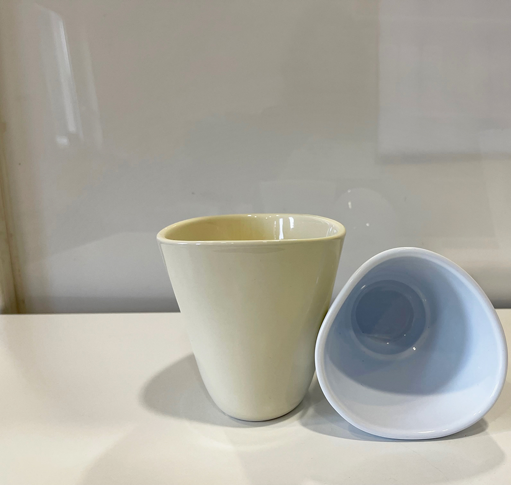 POT ORCHIDEA TRIANG. D12CM. CREMA