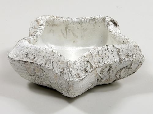 VASO CEM.FORMA STELLA H7 D20,5CM. BIANCO