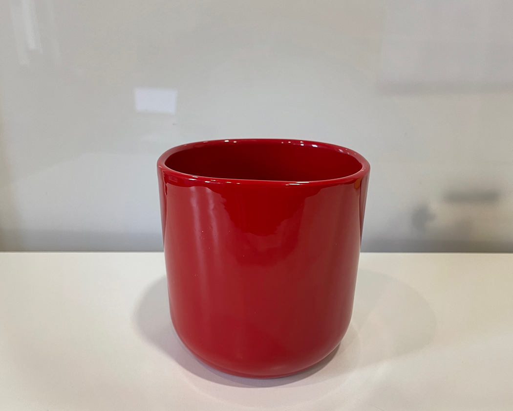 POT ORCHIDEA QDR D14CM. ROSSO