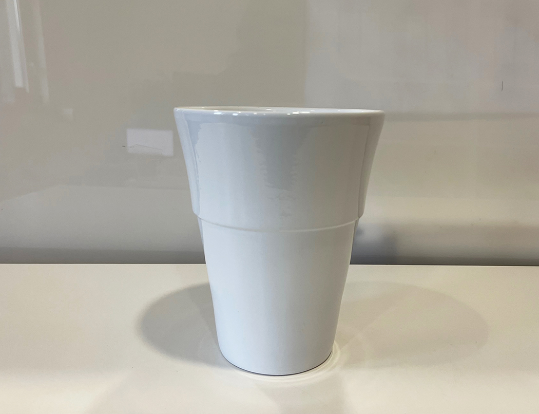 VASO PER ORCHIDEA D14CM. BIANCO