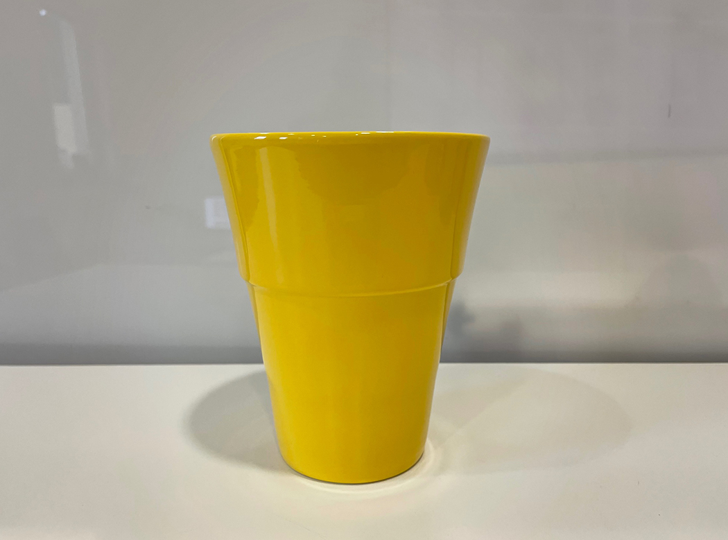 VASO PER ORCHIDEA D14CM. ZITRONE GL