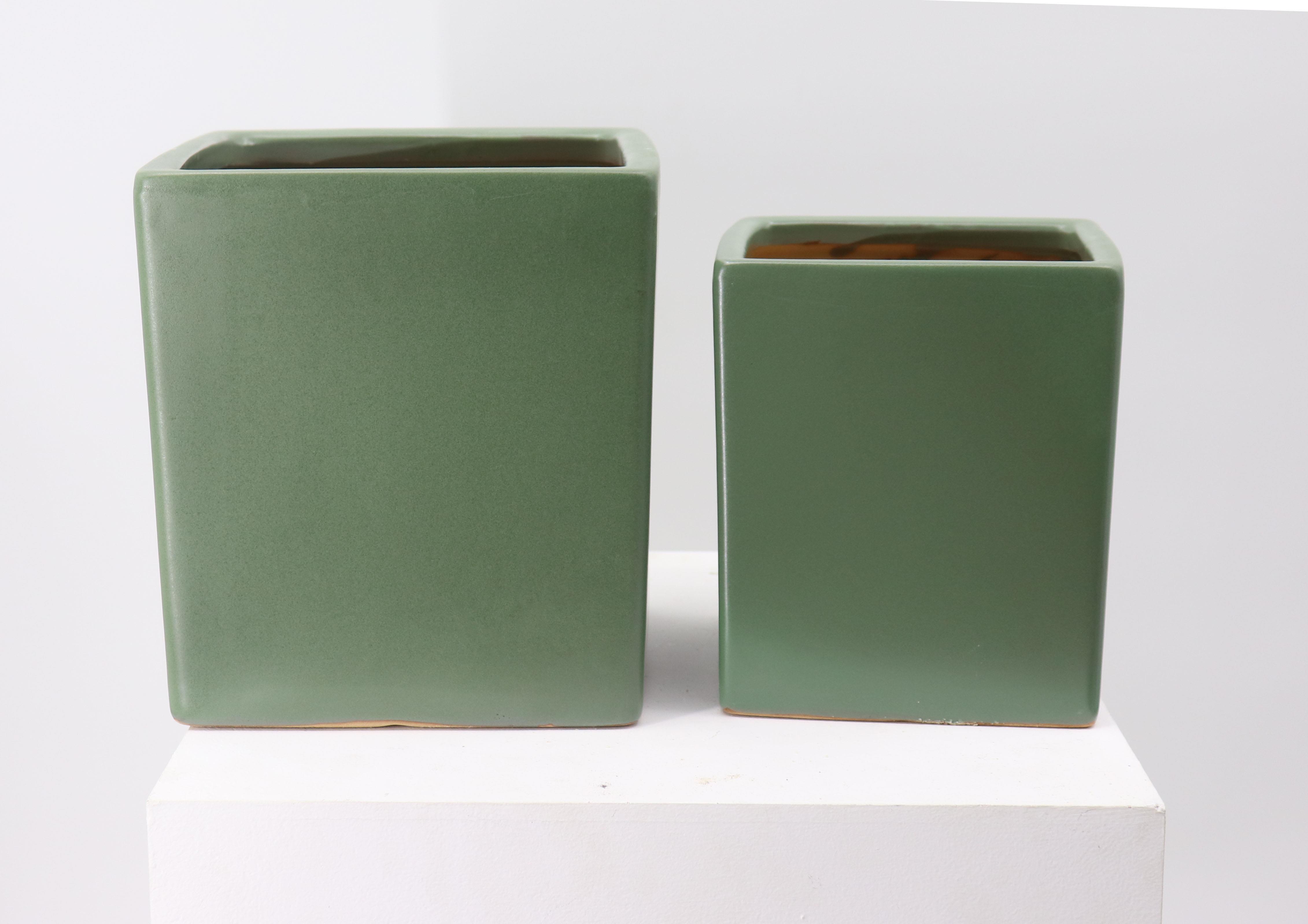 CUBO CERAM.1PZ. H20 L17CM VERDE