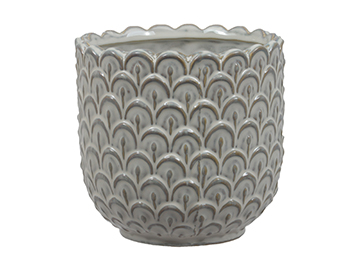 PORTAVASO C/MOTIVO H13 D13,5CM. CREMA