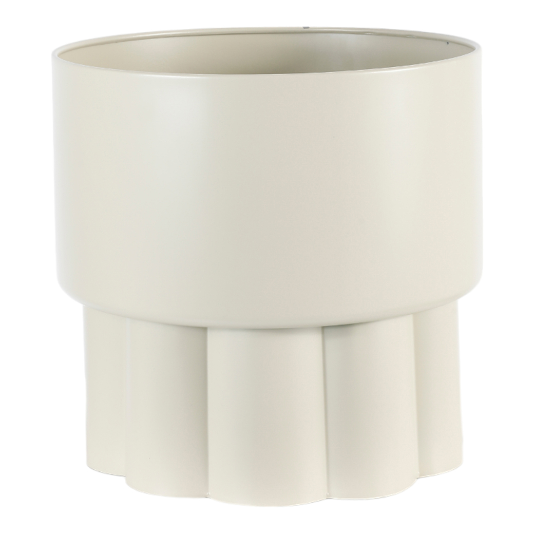 VASO METALLO D31 H30CM. CREMA