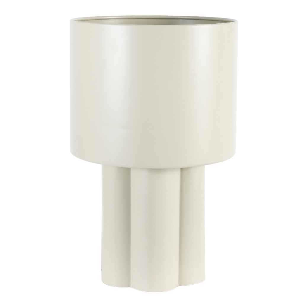 VASO METALLO D28 H44CM. CREMA