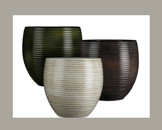 VASO D27 H27CM. RIGATO SALVIA