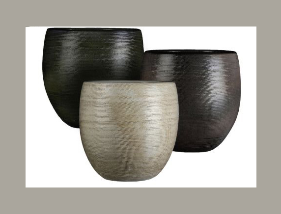 VASO D27 H27CM. PUNTINATO SALVIA