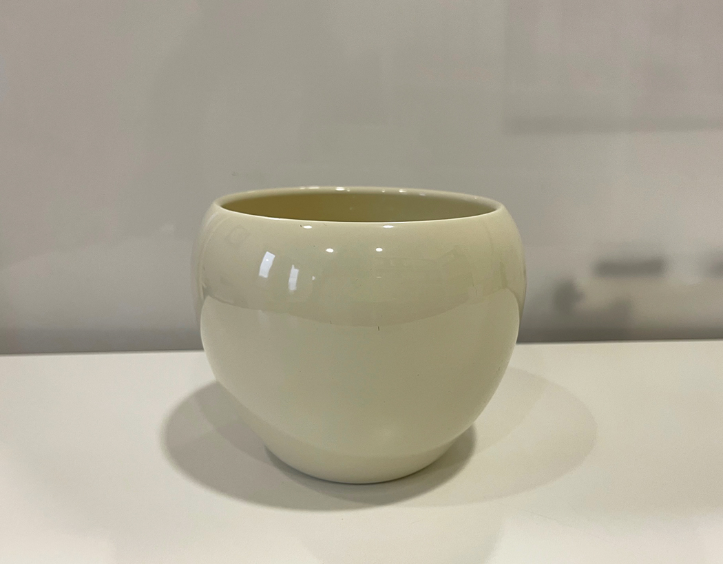 VASO TONDO PER ORCHIDEA D16CM. PANNA