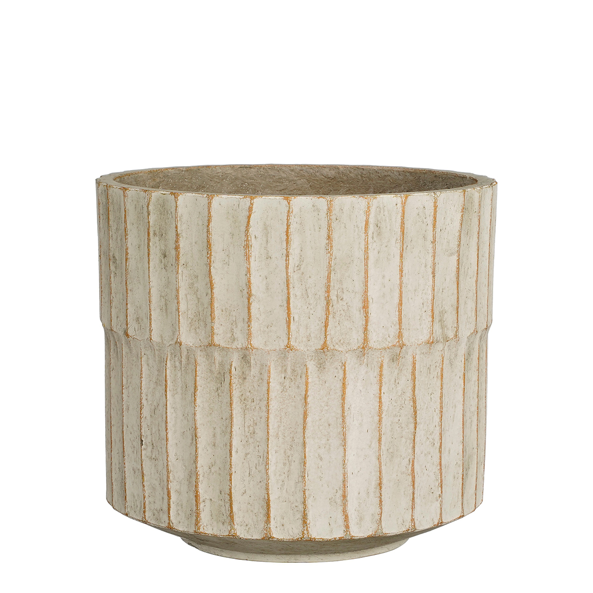 VASO APIR. H22 D24,5CM. BEIGE