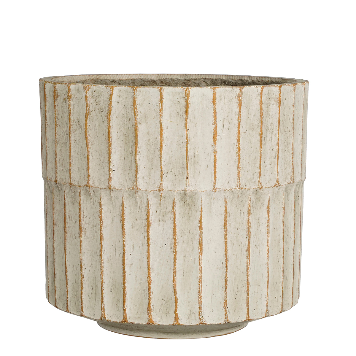 VASO APIR. H25,5 D27,5CM. BEIGE