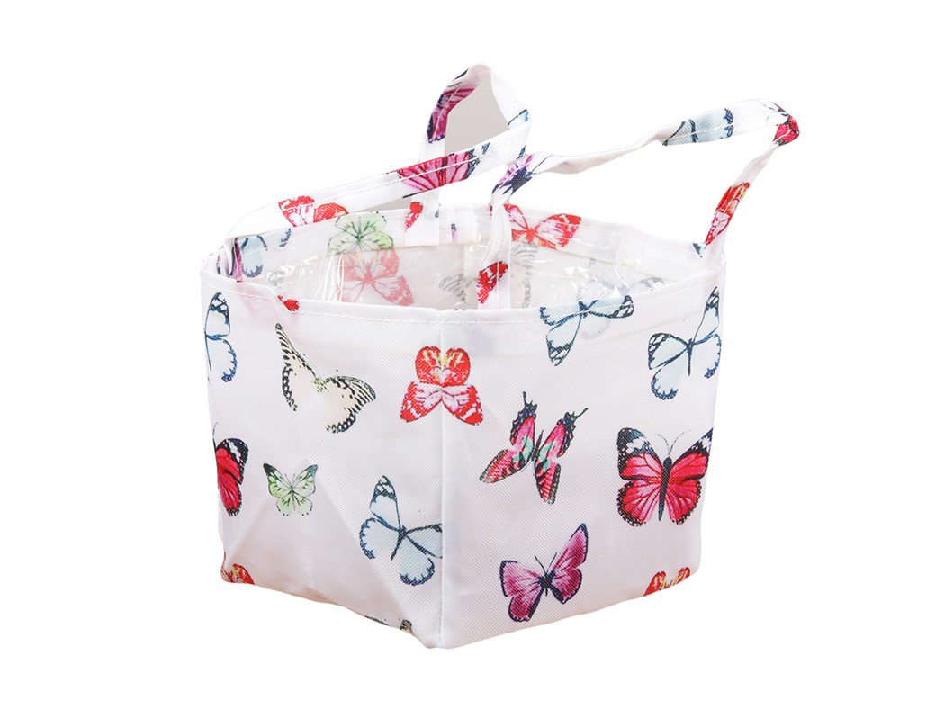 BORSINA STOFFA E PLT. 2PZ. 12X12CM. BIANCO