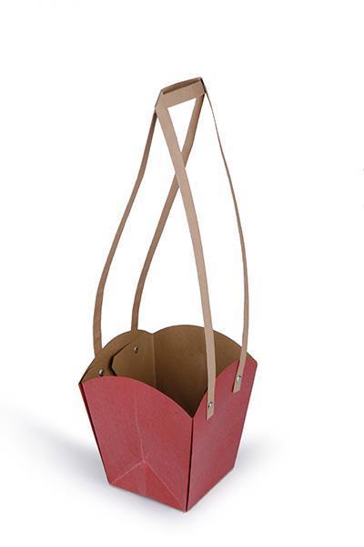 BORSA CARTA IMPERM. H18,5 X16,5CM. 10PZ. ROSSO