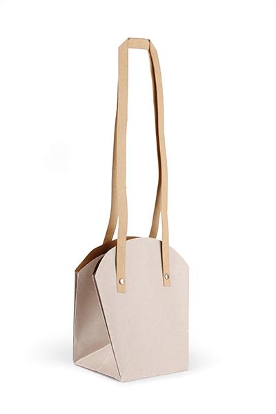 BORSA CARTA IMPERM. H18,5 X16,5CM. 10PZ. NAT