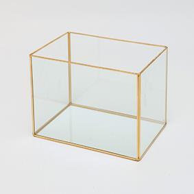 RETTANG.VETRO BORDI MET. H16 22X16CM.