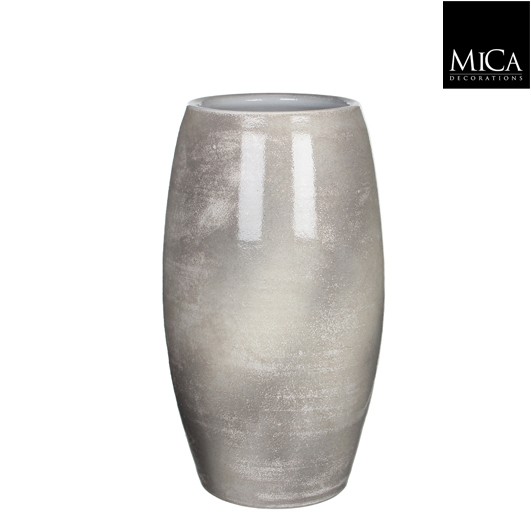 VASO LESTER D30 H50CM. GRIGIO LUCIDO