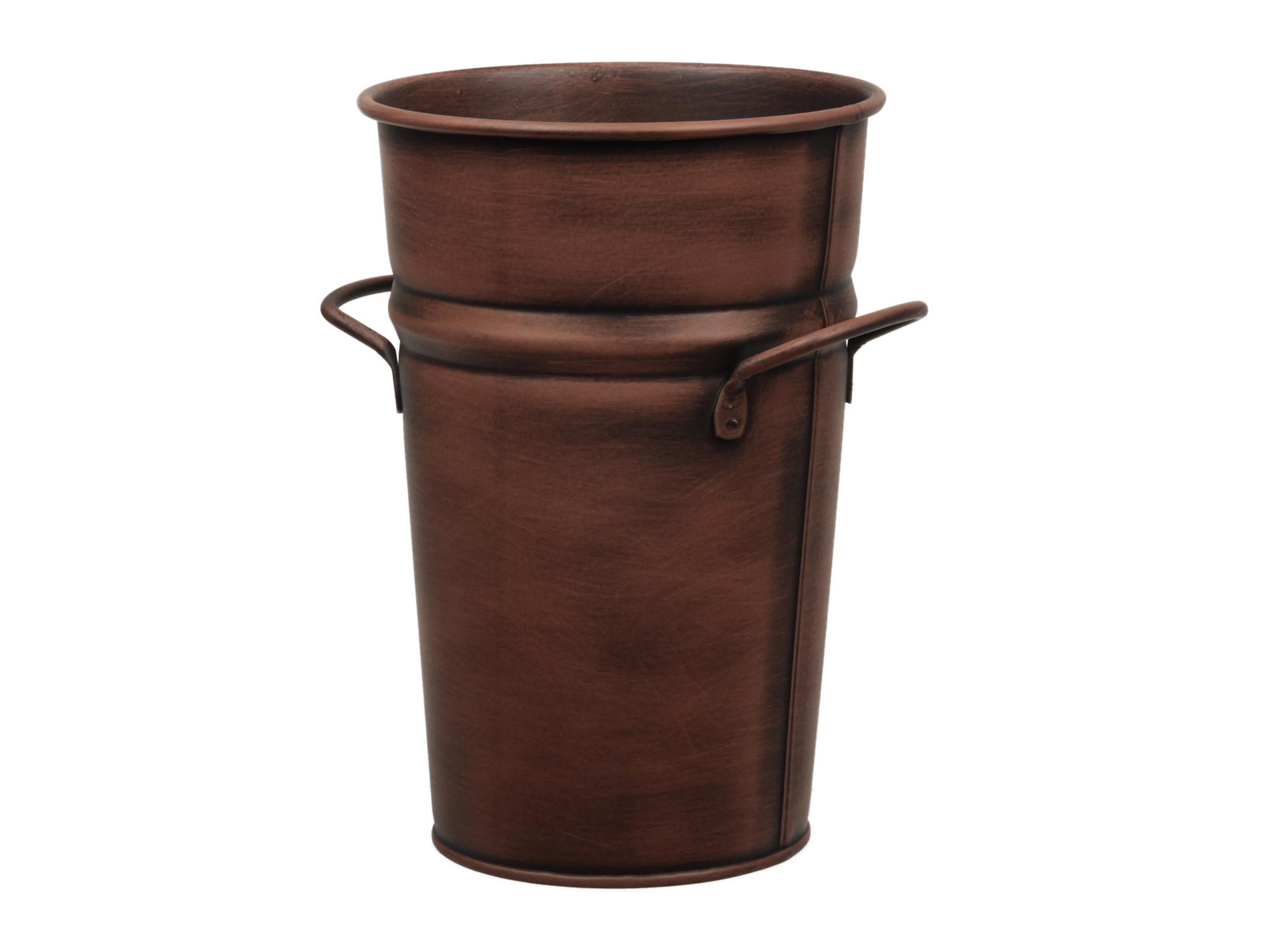 PORTAFIORI LATTA D13 H21CM. OLD COPPER