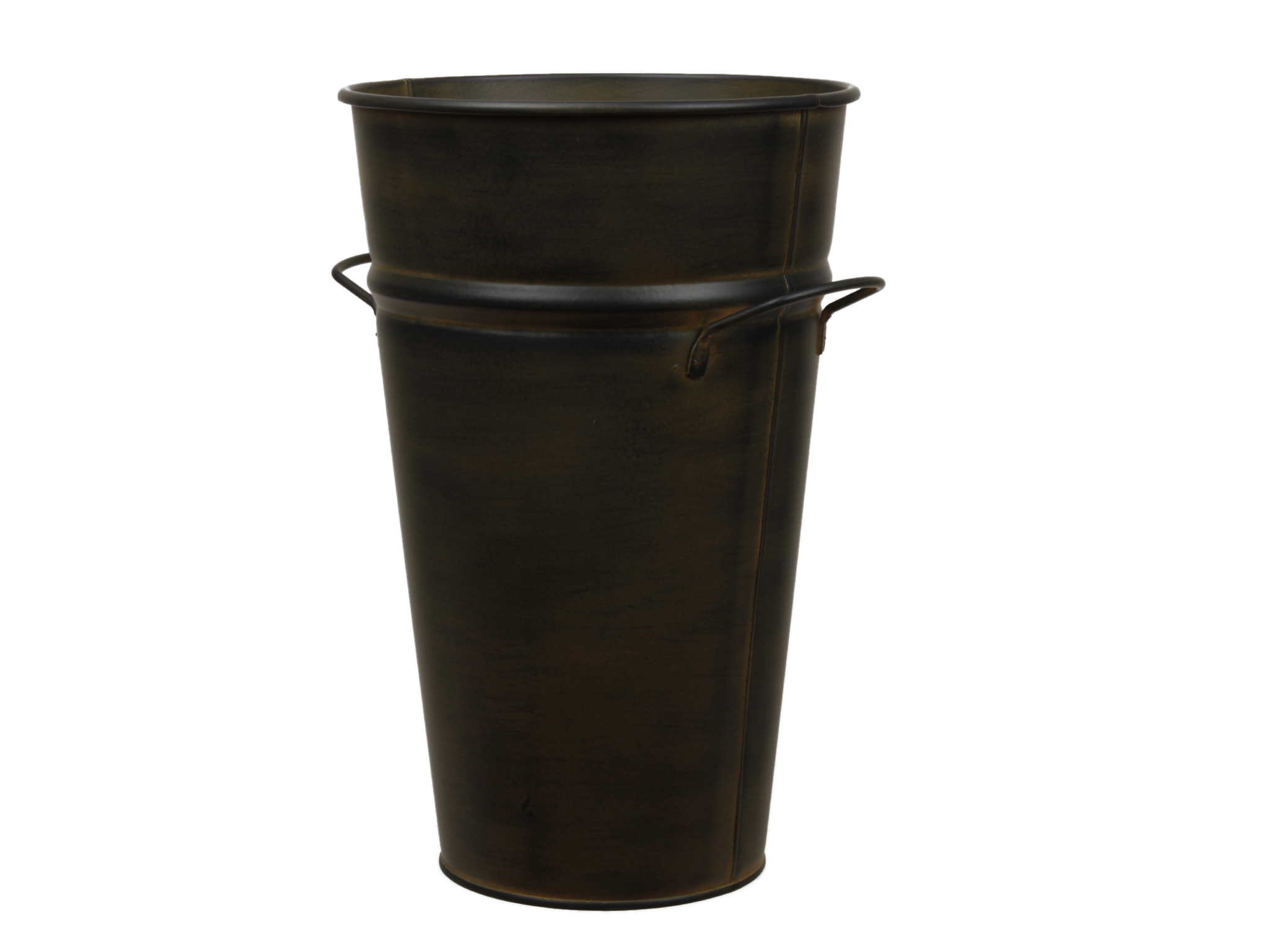 PORTAFIORI LATTA D19 H31CM. BLACK/YELL