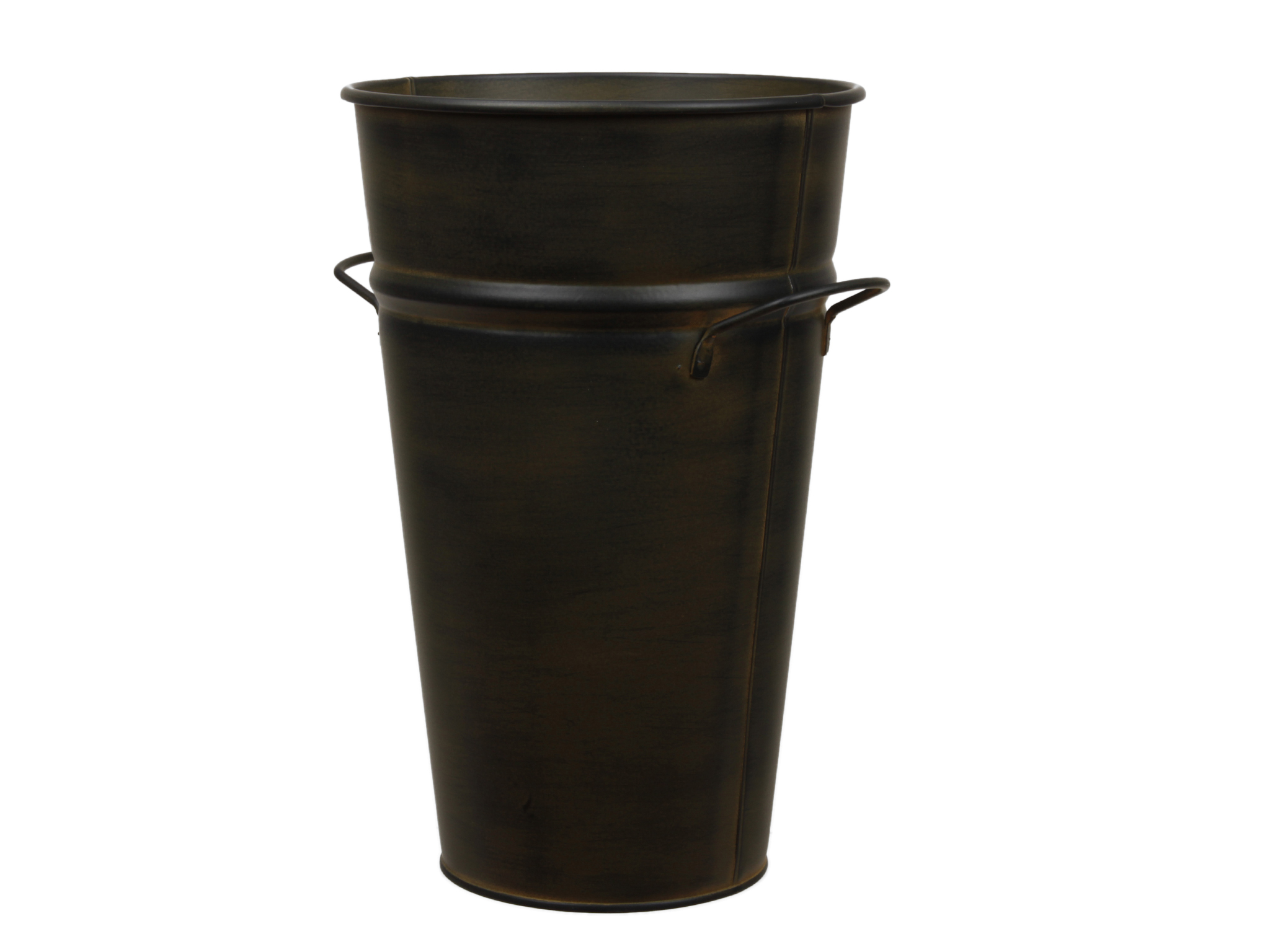 PORTAFIORI LATTA D24 H41CM. BLACK/YELL