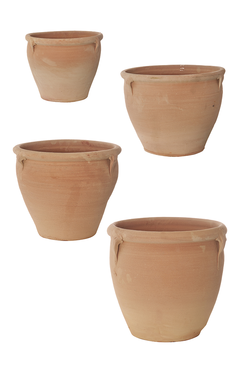 VASI TERRACOTTA S/4PZ. D45-36-28-22 H36-32-28-26CM.