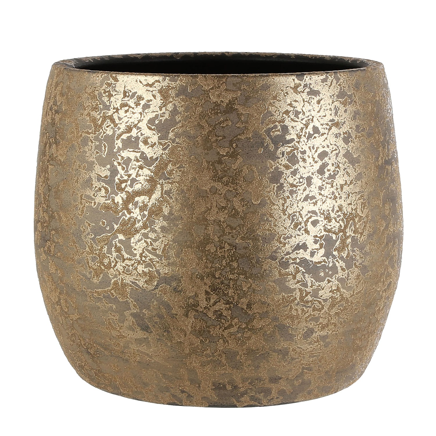 VASO CLEMENTE TONDO D38 H31CM. ORO