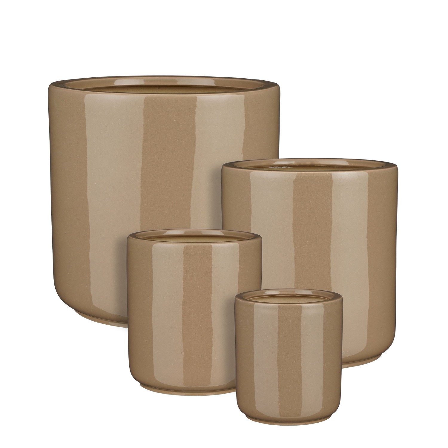 VASO LARS S/4PZ. D16-20-25-29 H14-18-23-29CM. TORT.LUC.