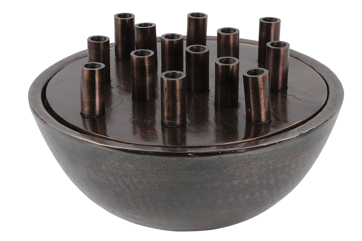 VASO HENRIKE D42 H24CM. ANT.BRONZE
