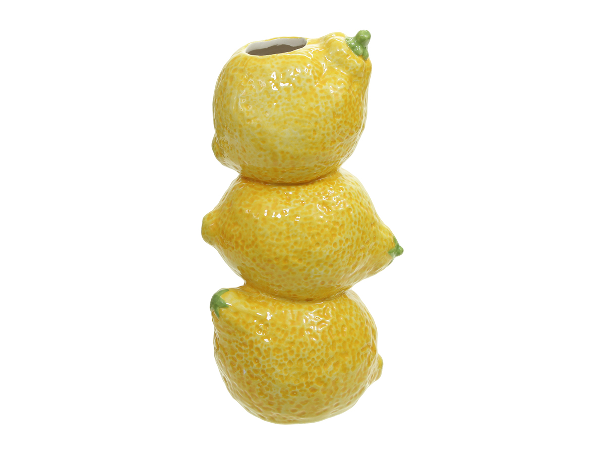 VASO 3LIMONI 10,5X9 H21CM. GIALLO