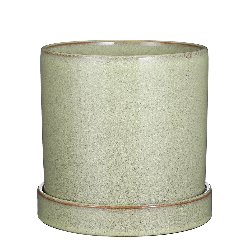VASO INGE. C/SOTTOV. D21 H20CM. VERDE CH.