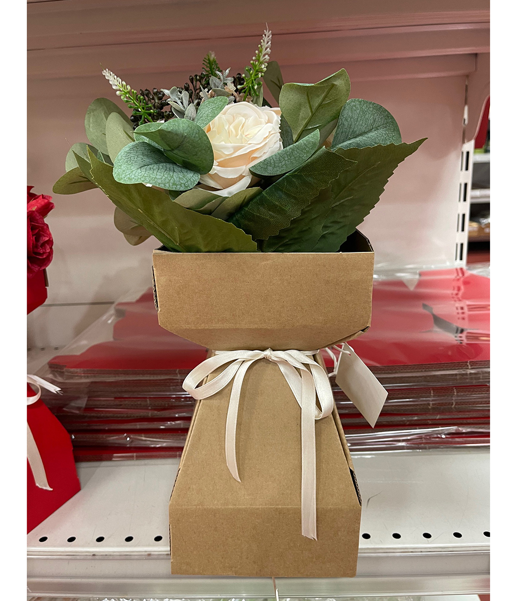 PORTA BOUQUET MICRO ONDA 4PZ. 14X14 H24,5CM. AVANA