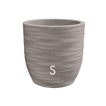 VASO RHEA ELEGANCE D40 H40CM. CENERE