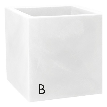 VASO MODUS QUADRO 40X40 H40CM. BIANCO