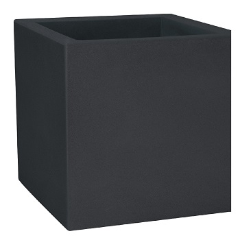 VASO MODUS QUADRO 40X40 H40CM ANTRACITE