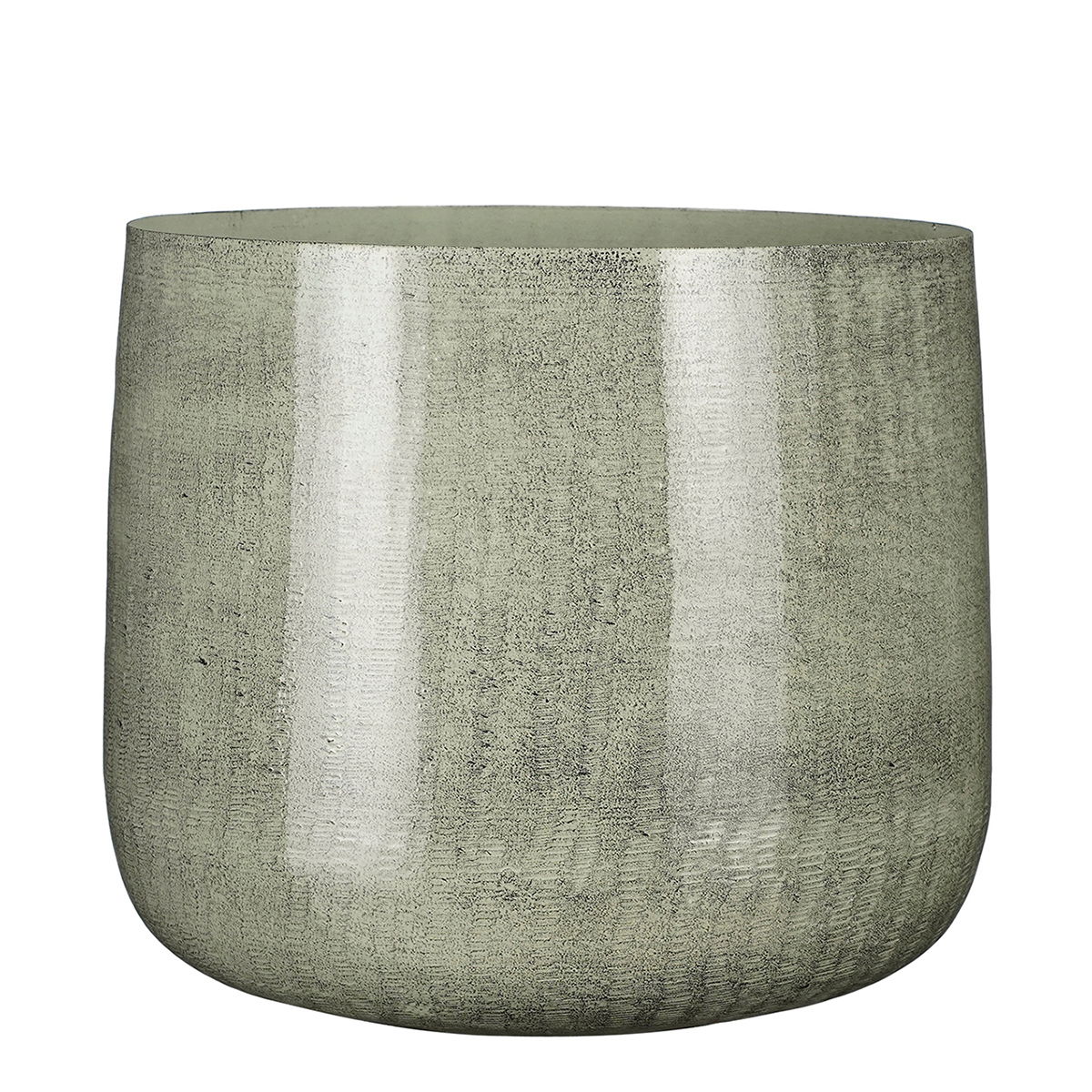 VASO TONDO METALLO D32 H27CM. SALVIA