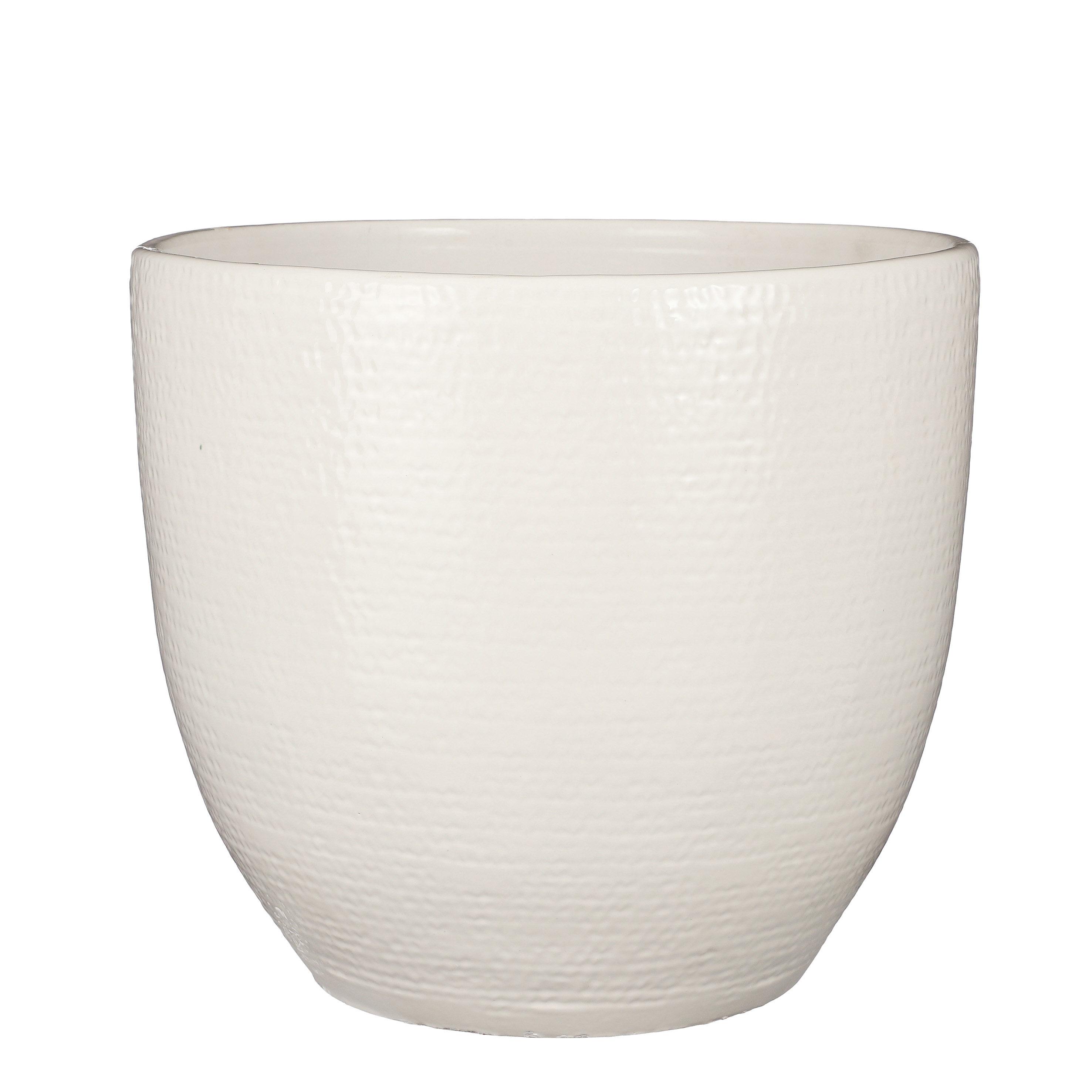 VASO CARRI. D35 H32CM. BIANCO GL.