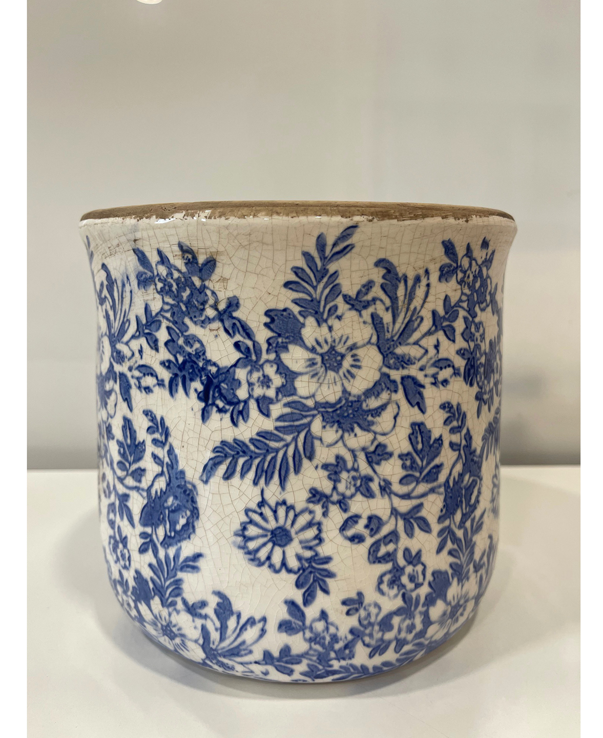 VASO FLOREALE D17 H16CM. 2PZ. BIANCO BLU