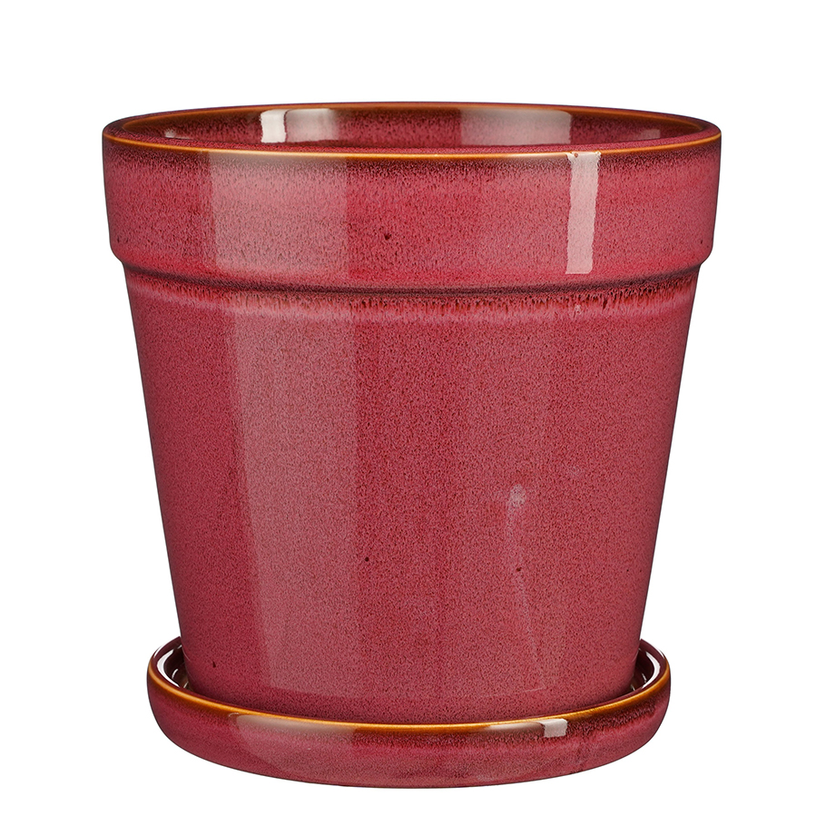 VASO CLINT C/SOTTOV. D20 H20CM. ROSA