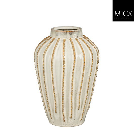 VASO CATHY D20 H29CM. BEIGE