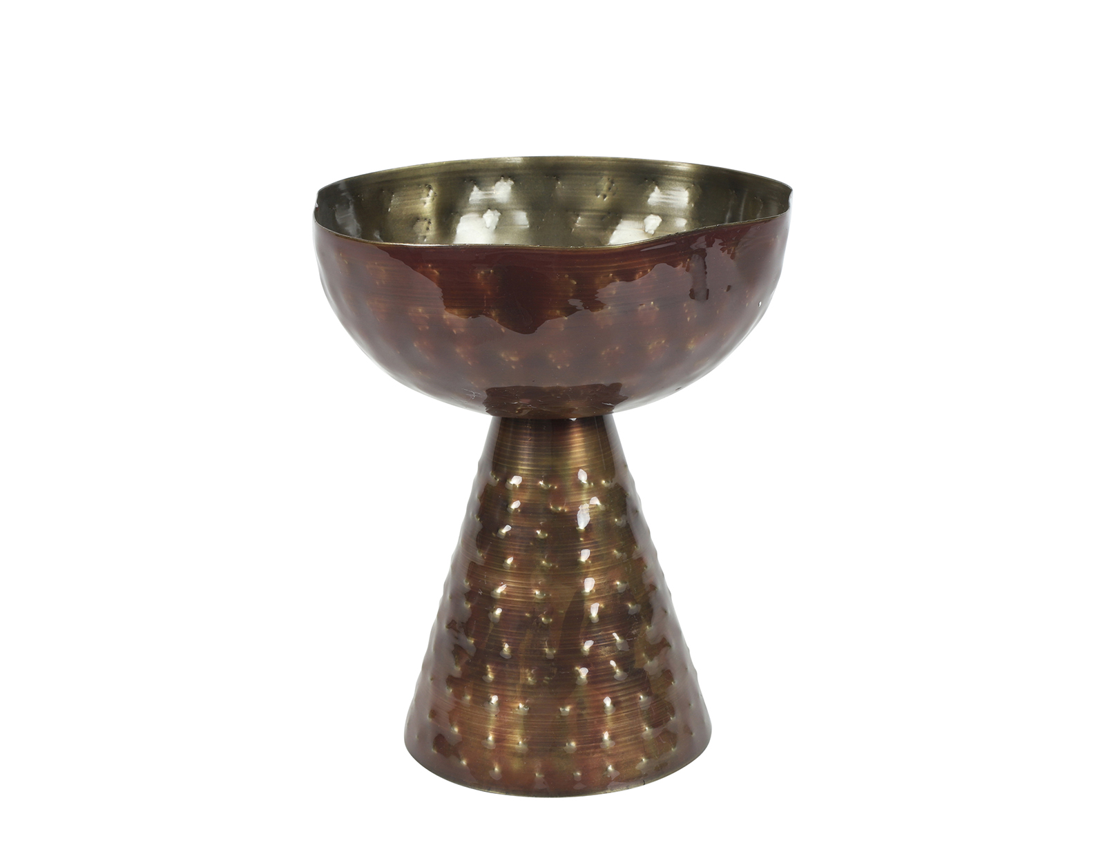ALZATA MET. SOLAN. D19 H22CM. COPPER
