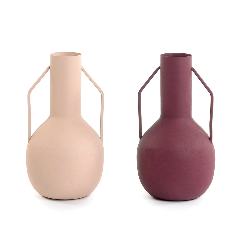 VASO MET. COLLO STRETTO D4,5 H20CM. 2PZ.COL.ASS