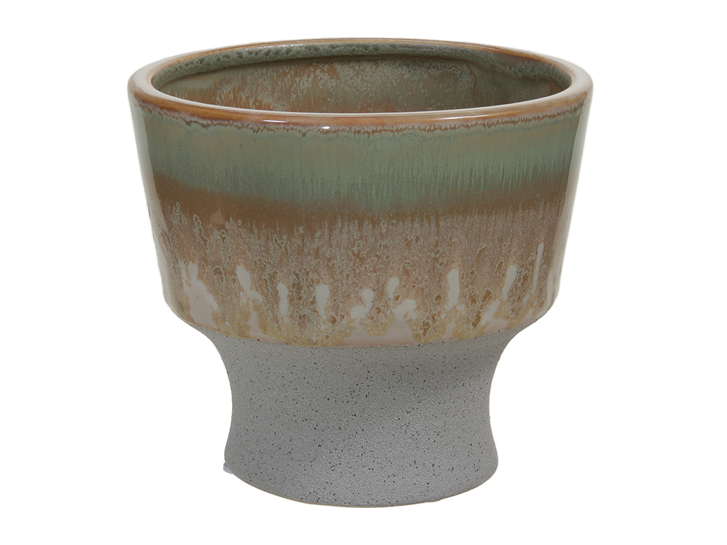 VASETTO D14,5 H13CM. VERDE /GRIGIO