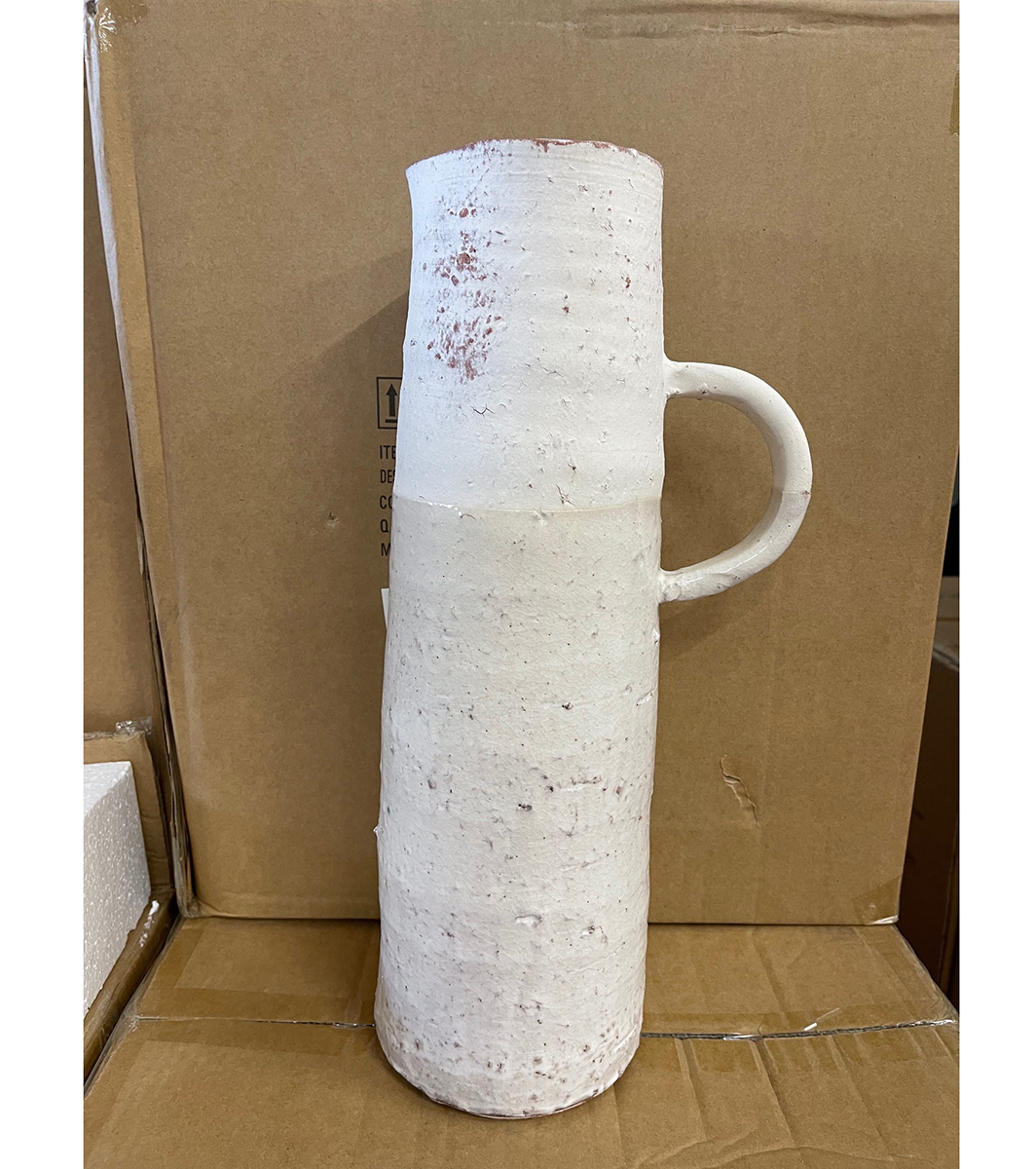 BROCCA TERRACOTTA D15,5 H42CM. BEIGE