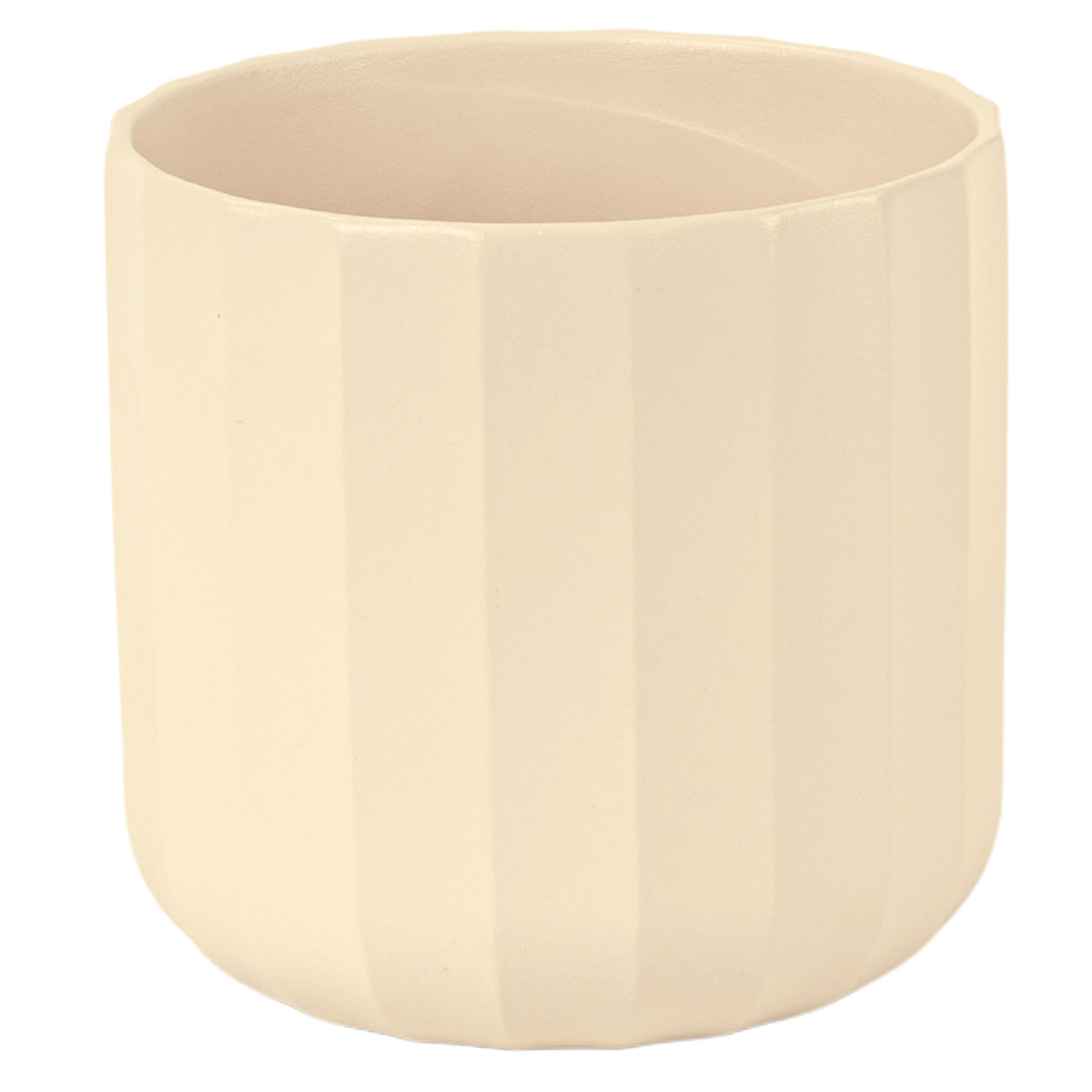 VASO SFACCETATO D20,5 H20,5CM. 4PZ. CREMA
