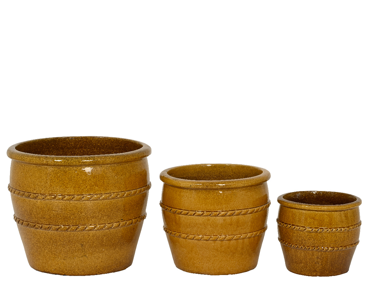 VASI TERRAC.S/3PZ. D28-37-47 24-31,5-40CM. HONEY