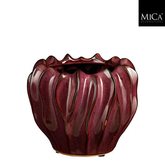 VASO THOM D21,5 H17CM. PURPLE