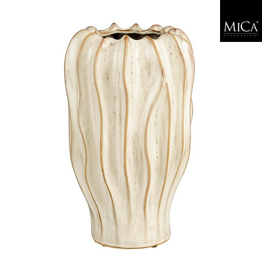 VASO THOM D22 H35CM. BEIGE