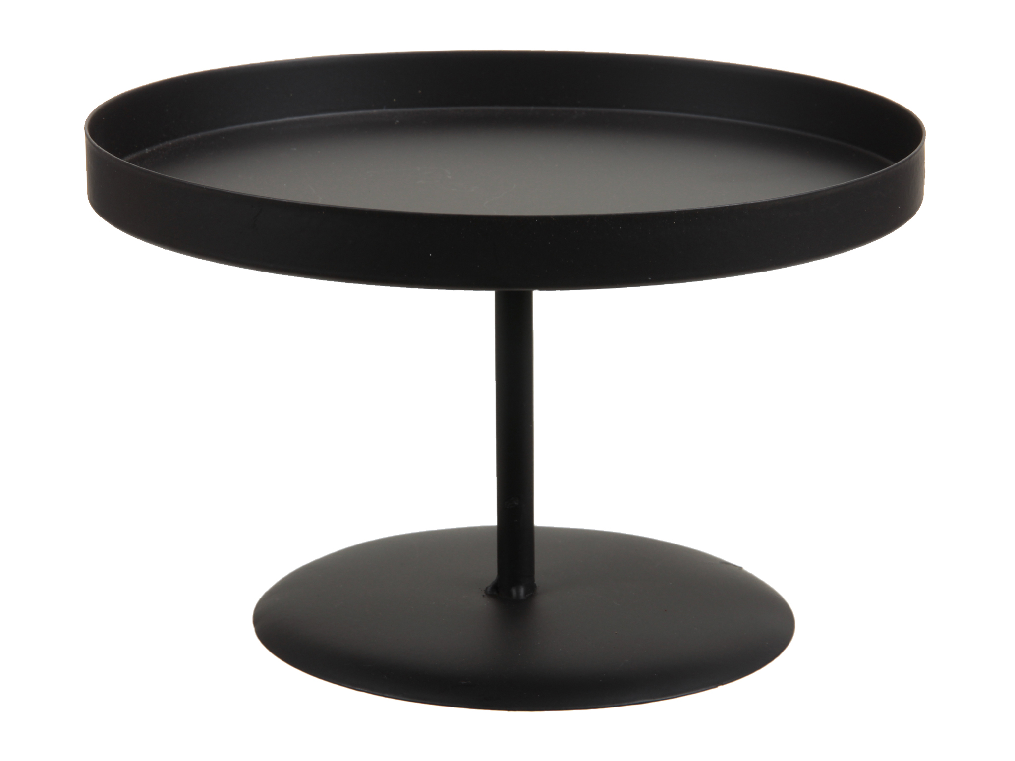 ALZATA METAL C/PIEDE D22 H14CM. NERO