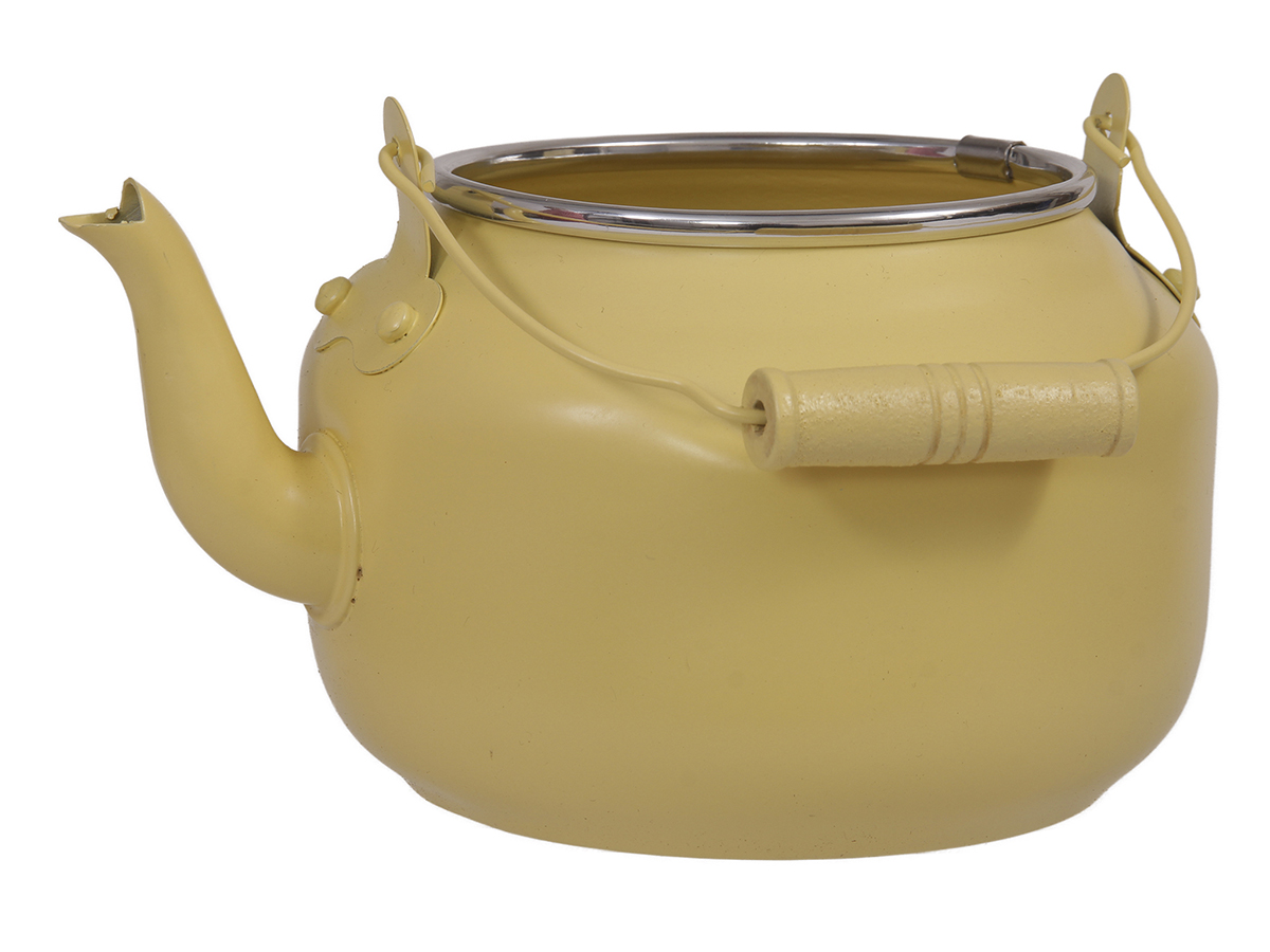 BOLLITORE METAL D10,5 H10CM. GIALLO