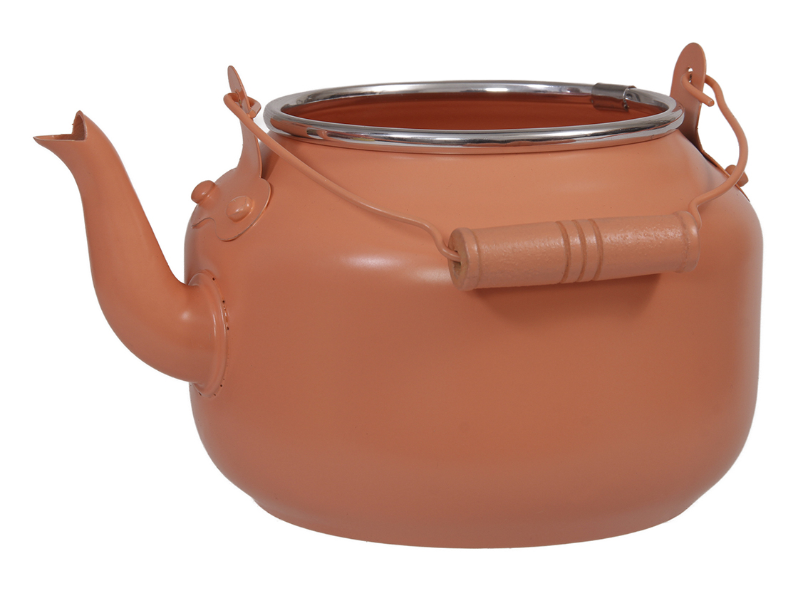 BOLLITORE METAL D10,5 H10CM. ARANCIO